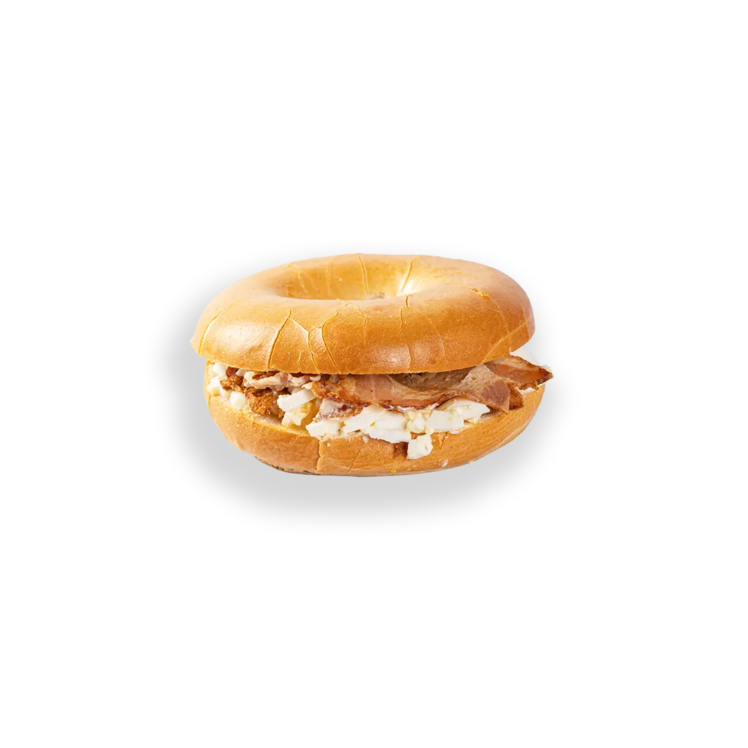 Route Catering Crispy Bacon Egg Bagel