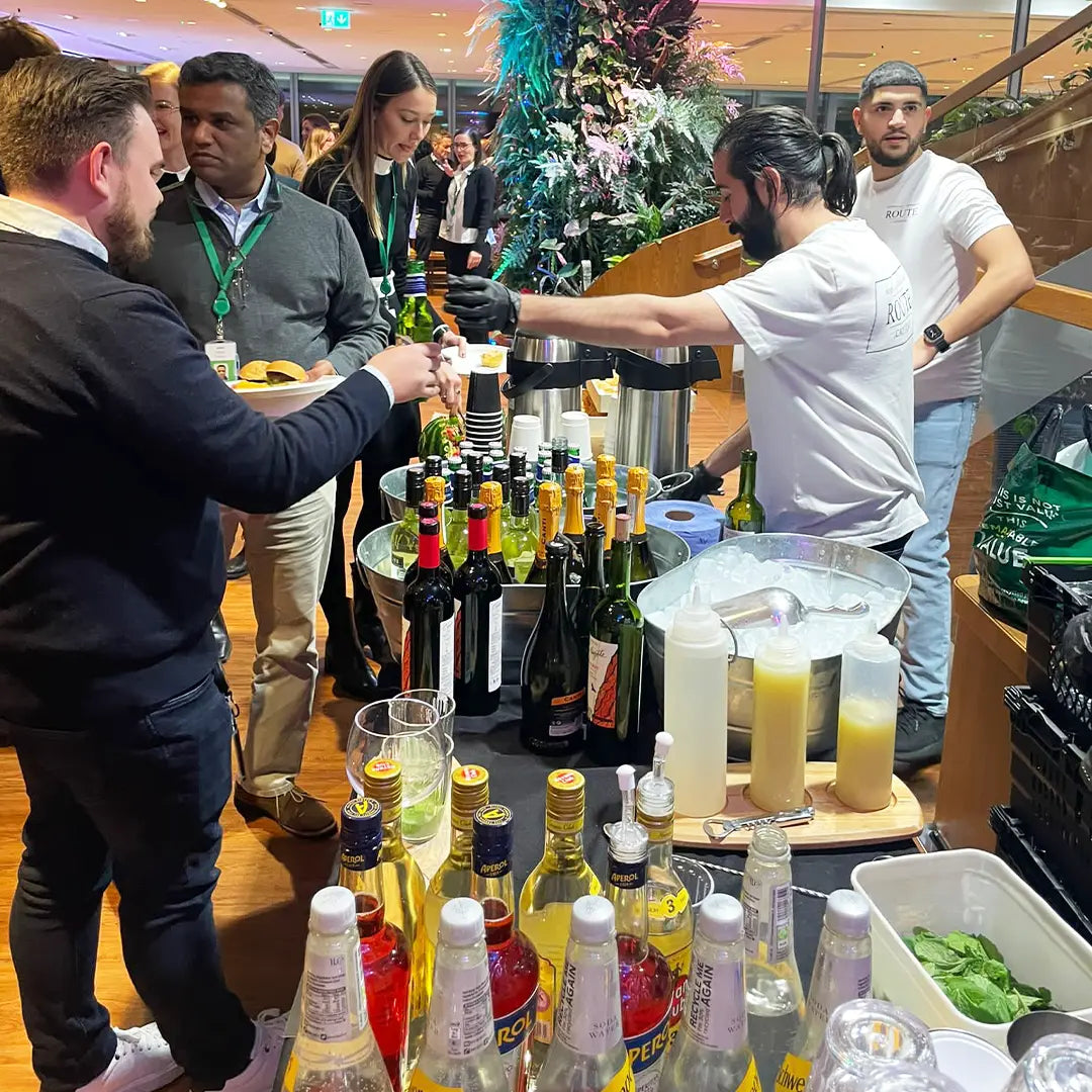 Booze Bar Service London | Full Bar Setup - Route Catering