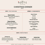 Christmas Dinner POP UP London Offices Menu (Min 50ppl) Route Catering