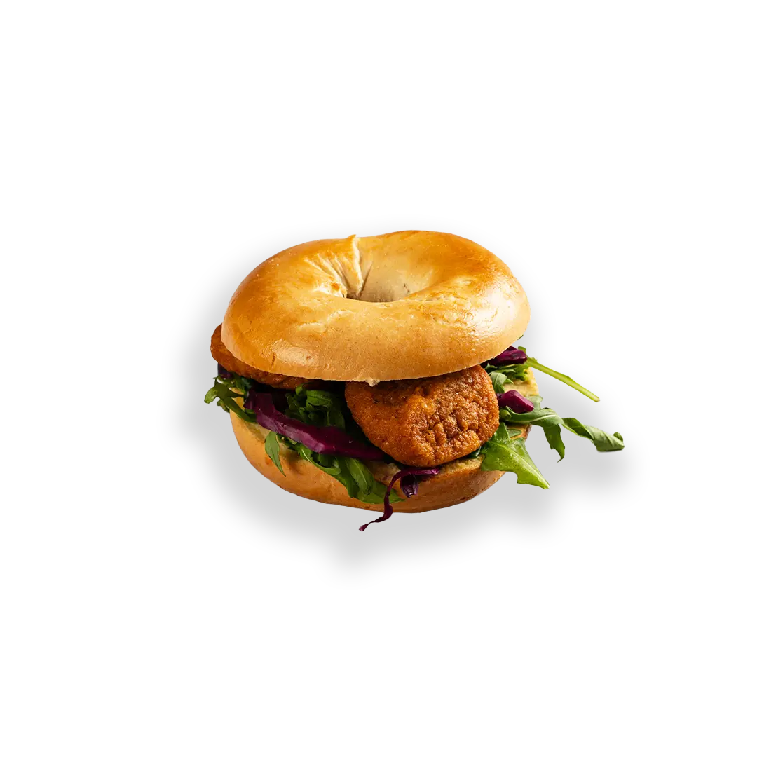 Route Catering Vegan Kofta & Hummus Bagel
