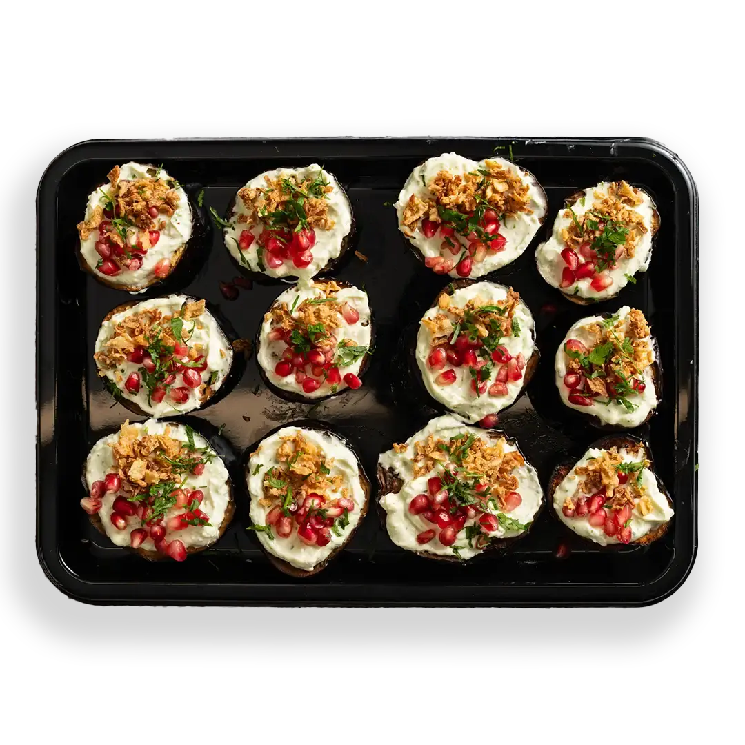 Route Catering Aubergine Salad with Feta Yogurt Serves 6