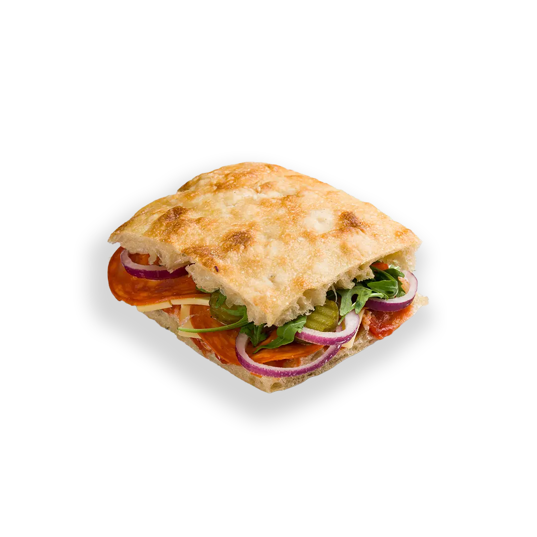 Salami & Cheese Ploughman's Focaccia