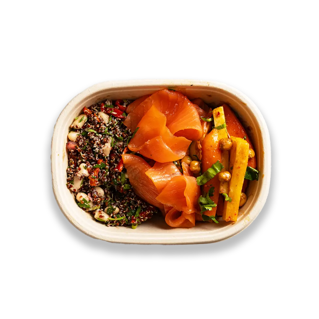 Salmon Lunch Box London | Premium Office Meals - Route Catering