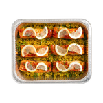 Sweet Chilli Glazed Salmon with Lemon and Herb Brown Rice (Serves 6)