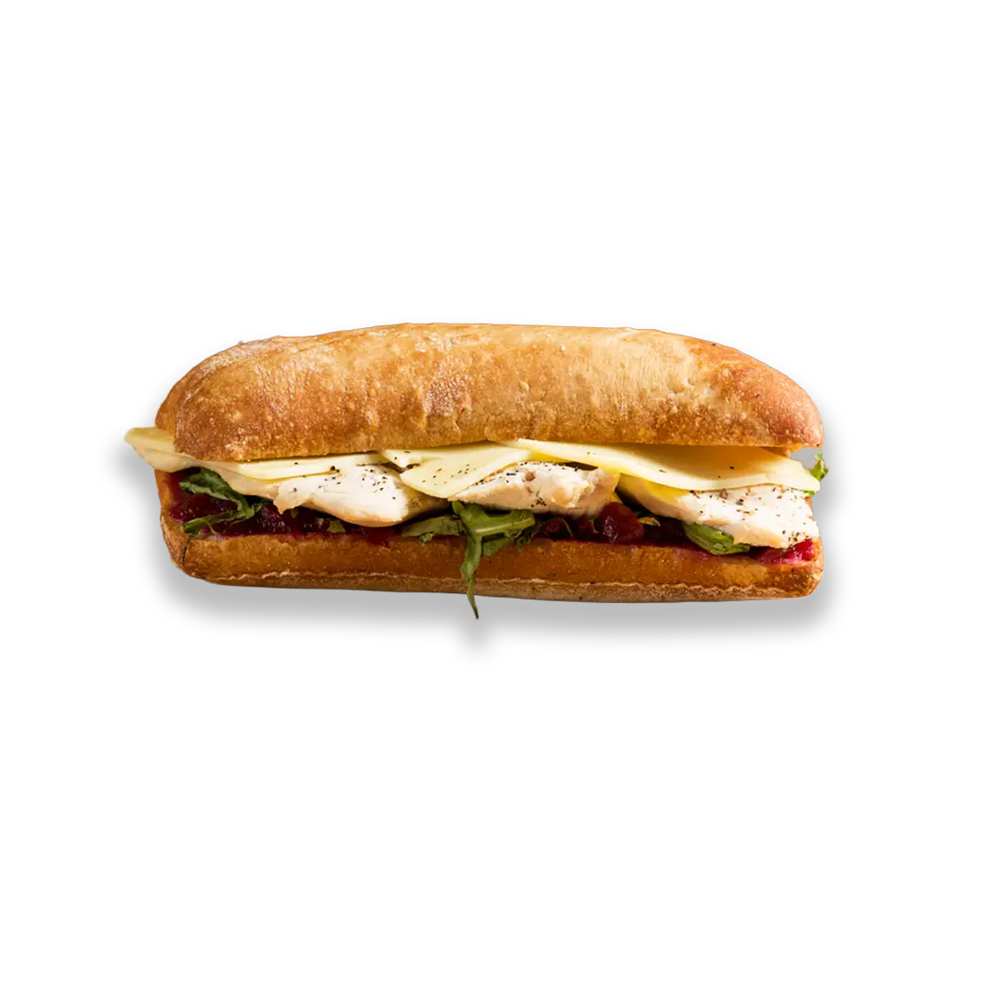 Turkey & Cranberry Baguette London | Festive Sandwich - Route Catering