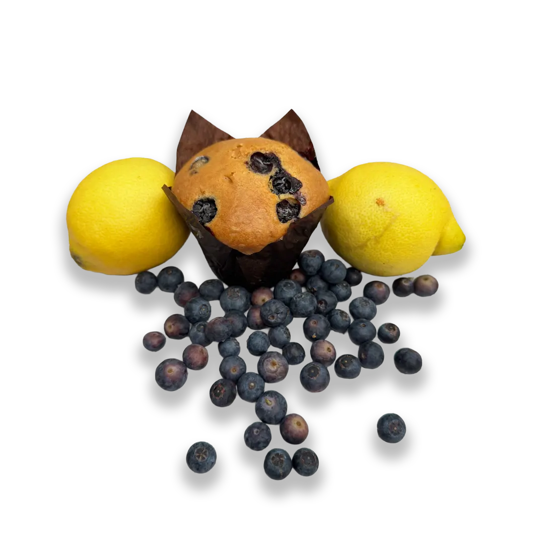 Vegan Lemon Blueberry Muffins | Plant-Based Bakery - Route Catering