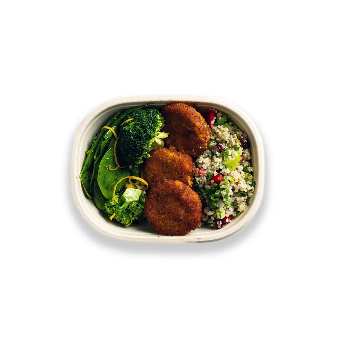 Vegan Lunch Box Plant-Based Salads with Kofte Route Catering
