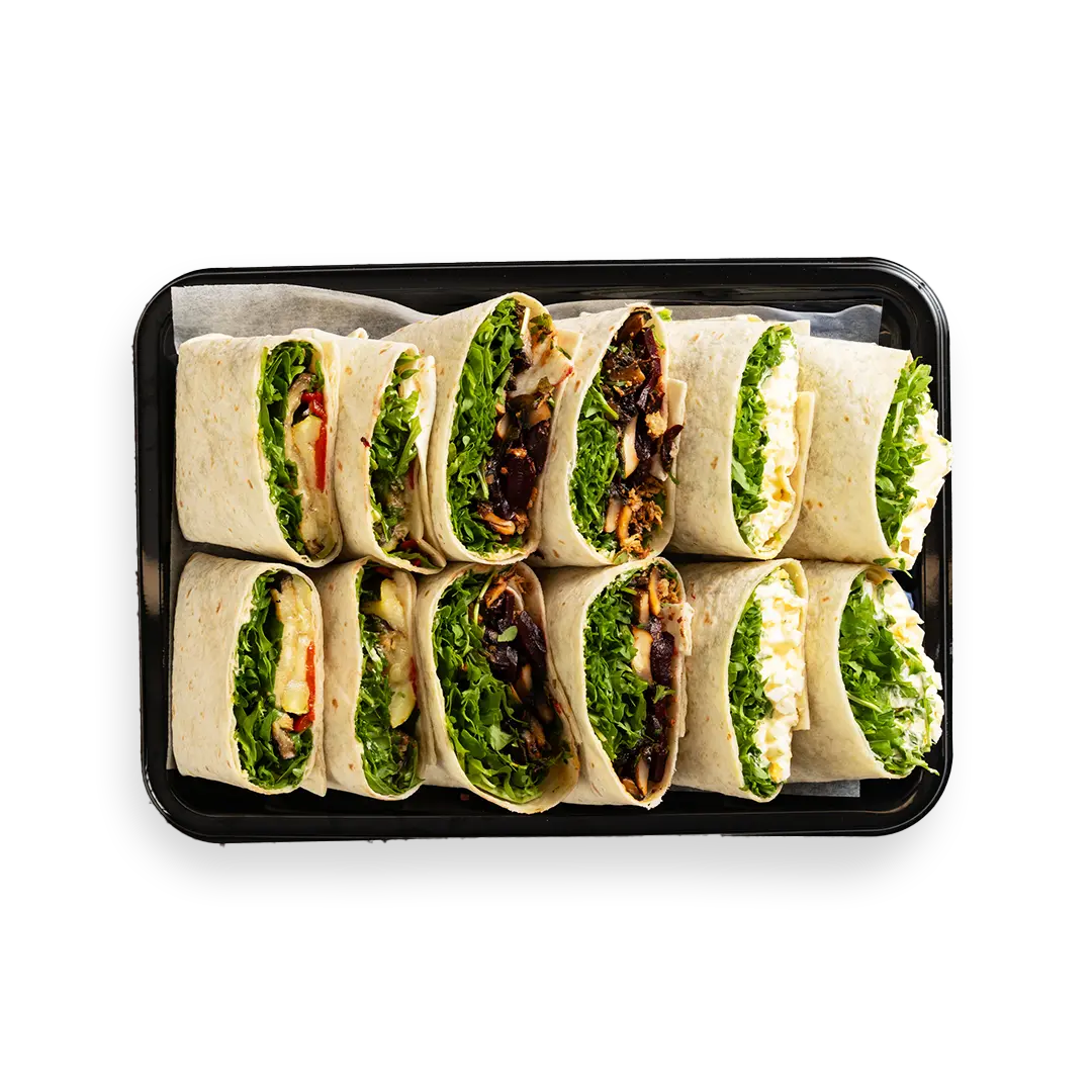 Vegetarian Sandwich Wrap Platter Serves6