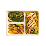 Zaatar Spiced chicken with Lemon - Herb Brown Rice Lunchbox