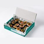Aubergine salad in Route Catering delivery box, serves 6, London