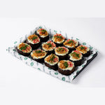 Aubergine salad with feta yogurt, serves 6, Mediterranean catering London, Route Catering