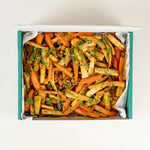 Carrot and Parsnip Salad in a Route Catering delivery box from above