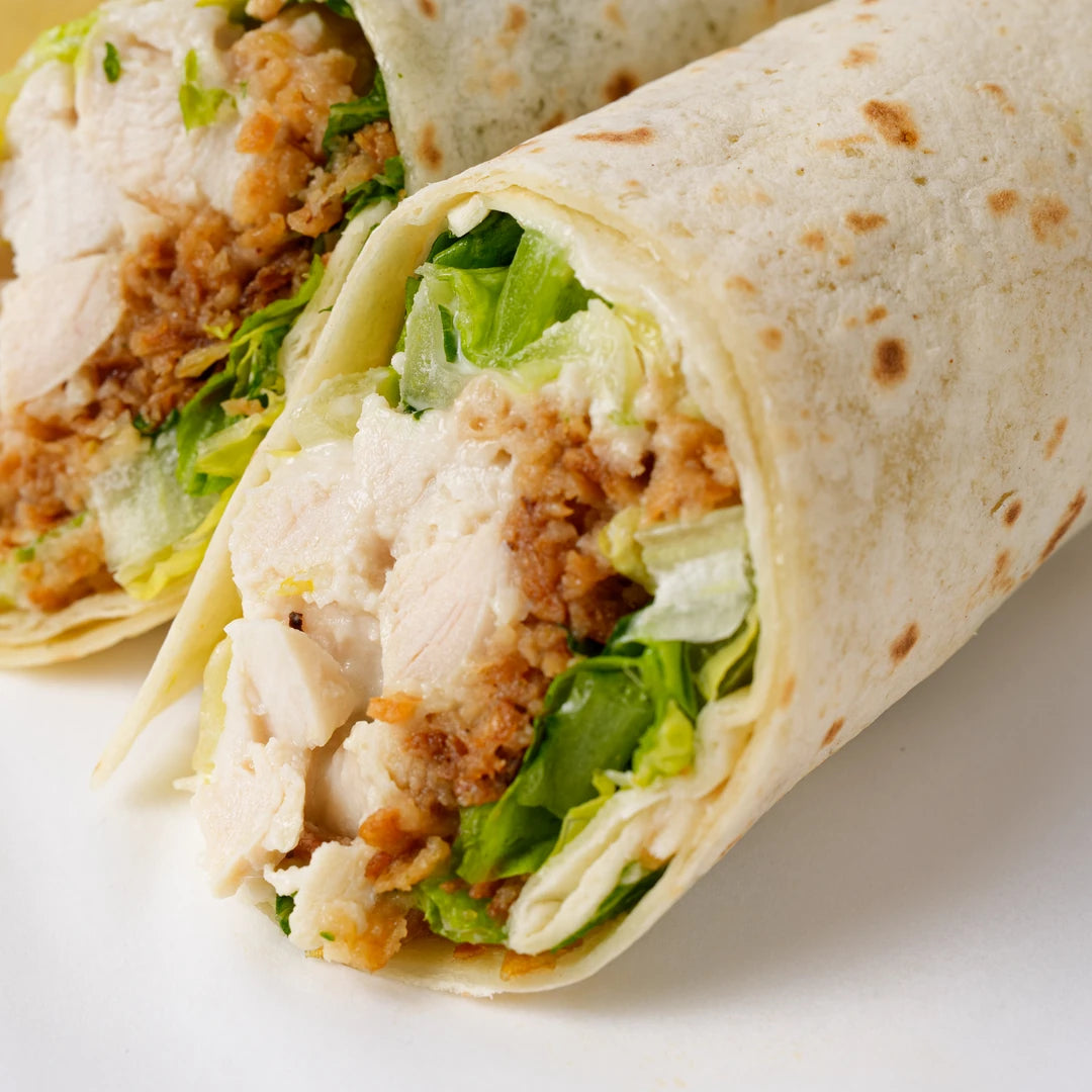 Chicken Caesar wrap for office lunch catering, Route Catering London