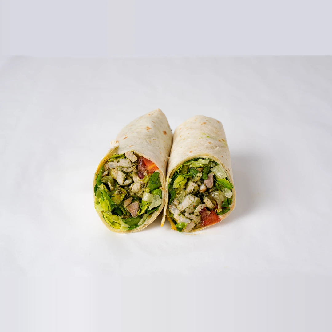 Chicken salsa verde wrap, sandwich catering London, Route Catering
