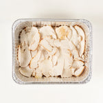 Christmas Dinner Platter roast chicken slices in a foil tray - Route Catering