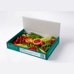Dips and crudites in Route Catering delivery box, serves 10, London