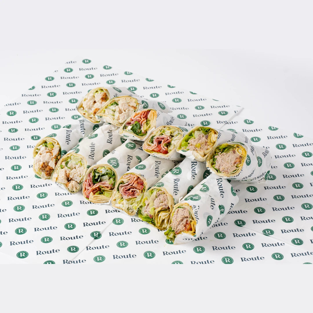 Meat sandwich wrap platter for corporate catering in London, Route Catering