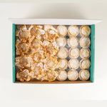 Mince Pies, Two Ways in a Route Catering delivery box from above