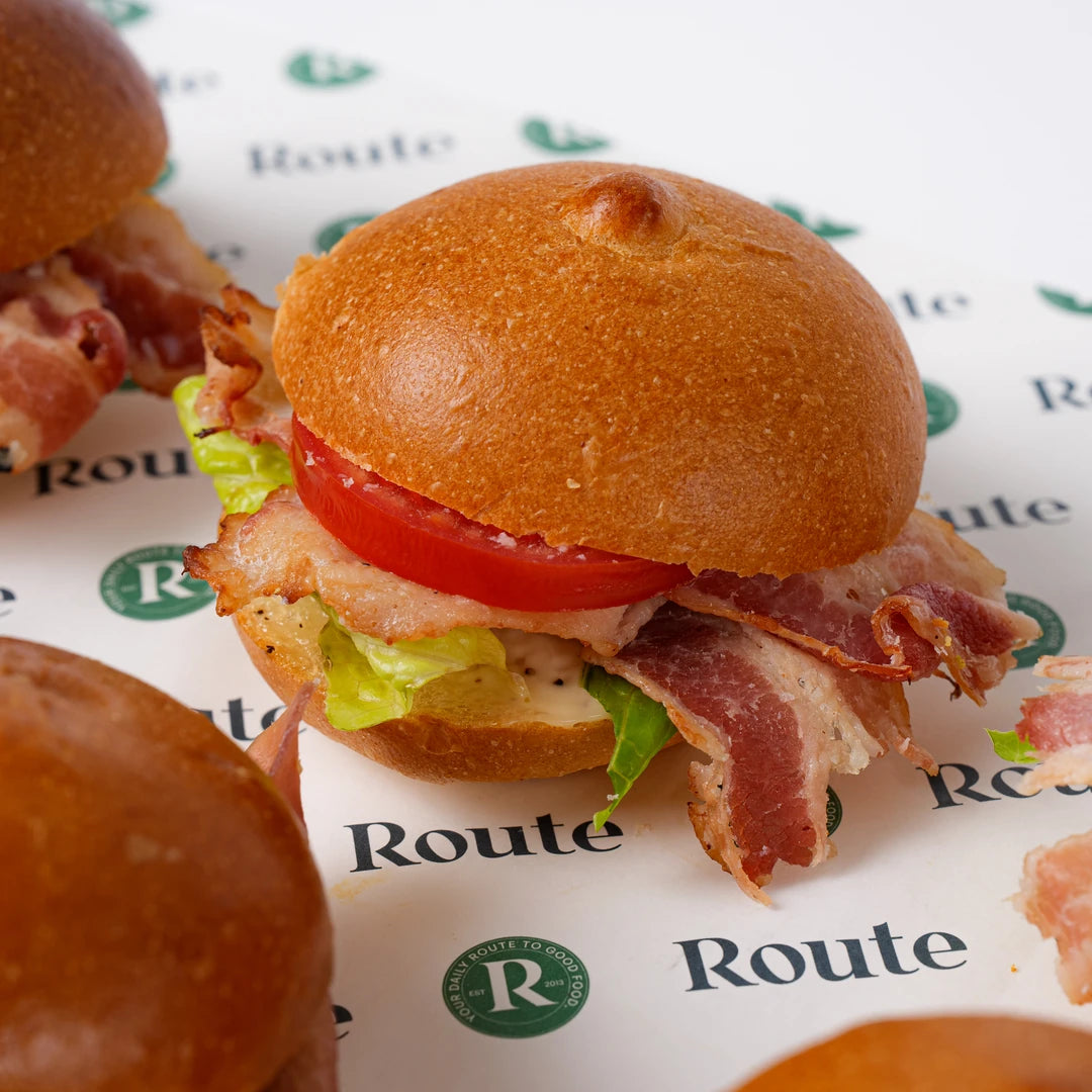 Mini sandwich with chicken and lettuce, corporate catering London, Route Catering