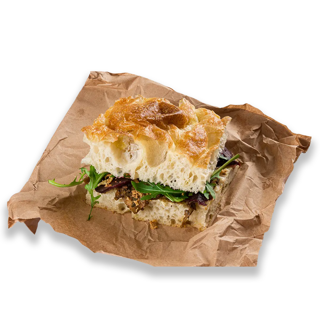 ruffle Mushroom & Maple Beetroot Focaccia London | Route Catering
