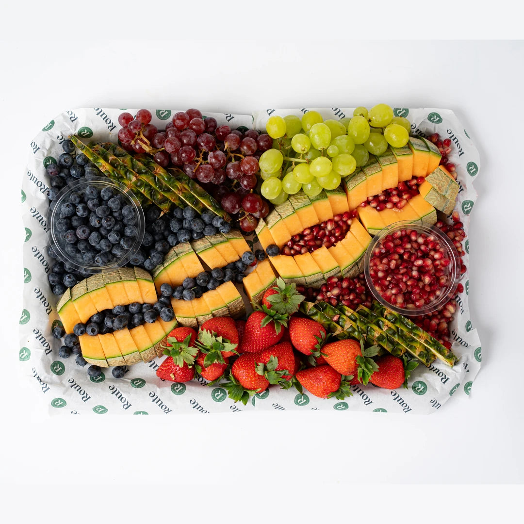 Seasonal fruit platter, serves 10, office catering London, Route Catering