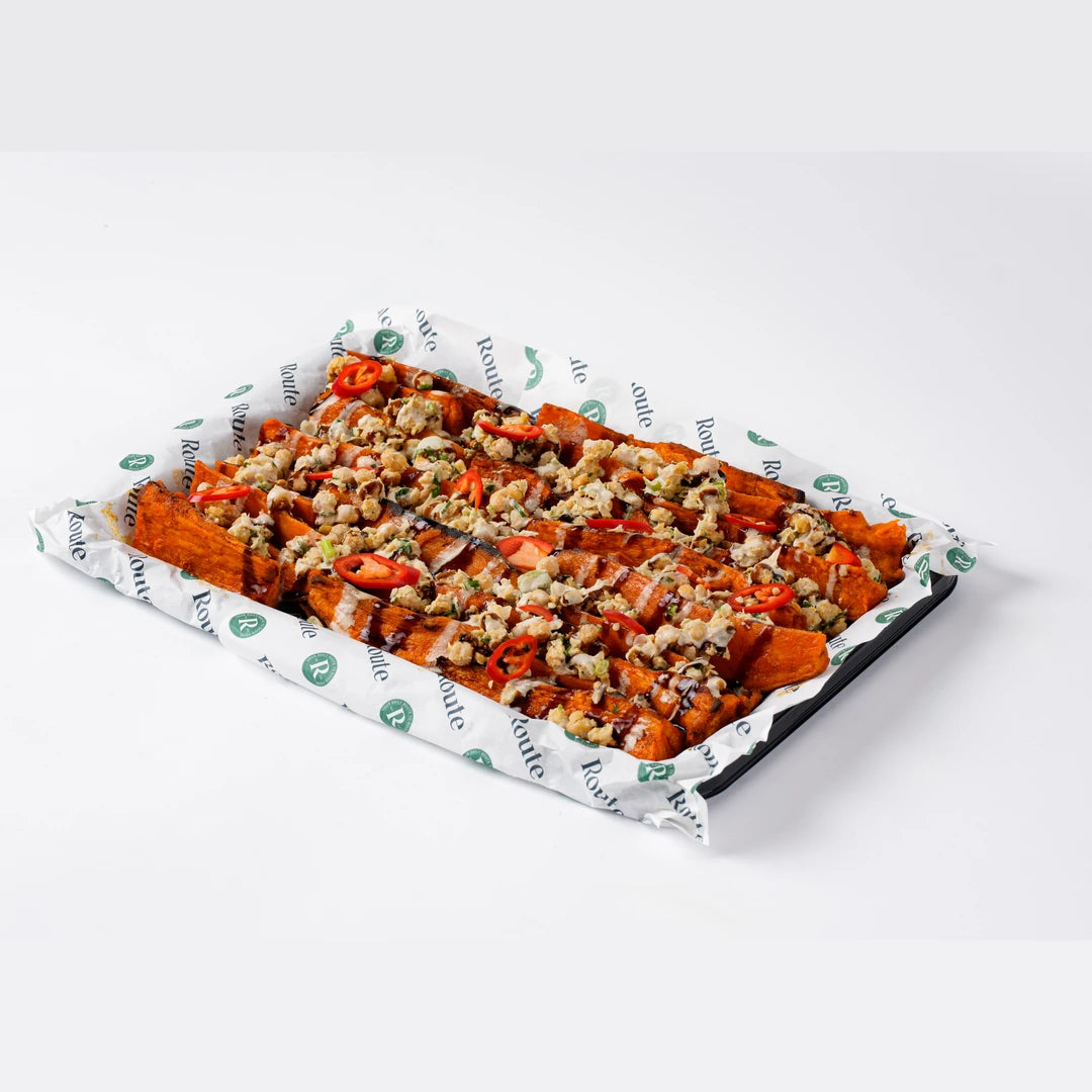 Sweet potato salad platter, serves 6, Mediterranean catering London, Route Catering