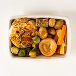 Vegetarian Roast Dinner individual Christmas dinner box - Route Catering