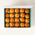 Vegetarian Mini Christmas Sandwich Platter in a Route Catering delivery box from above