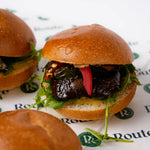 Vegetarian mini sandwich with cheese and pickle, Route Catering London