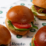 Vegetarian mini sandwich with sundried tomato and mozzarella, Route Catering London